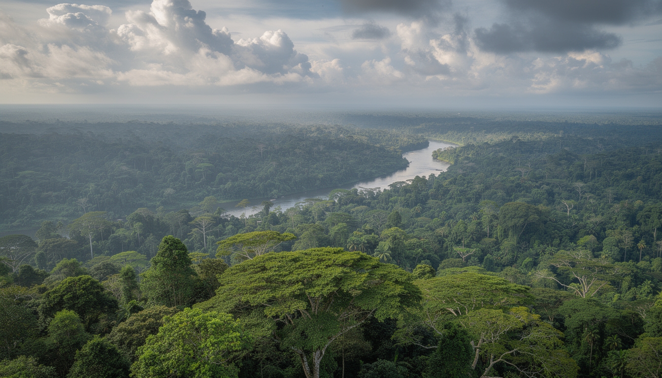 Hutan tropis lebat Kalimantan Barat dengan jalur trekking